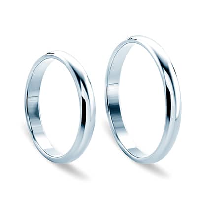 Obrączki ślubne z białego złota