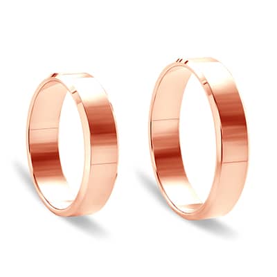 Obrączki ślubne z różowego złota