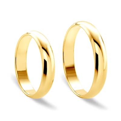 Obrączki ślubne z żółtego złota
